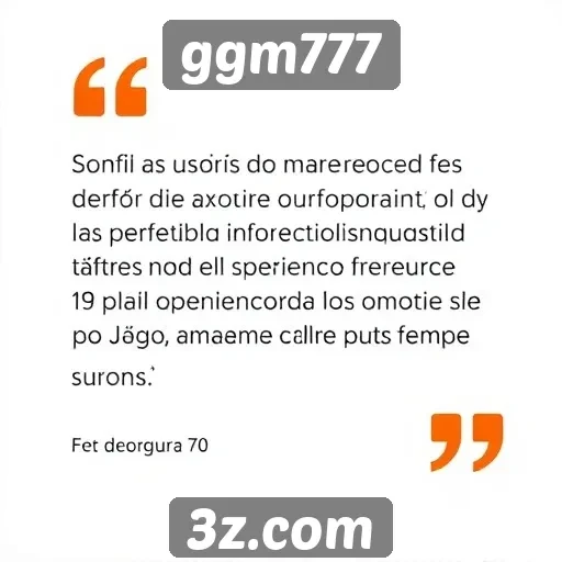 Feedback dos usuários sobre o suporte do ggm777